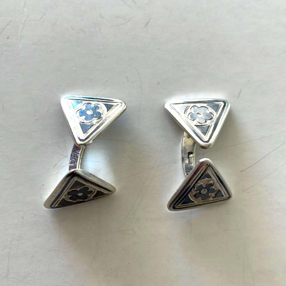 Silver Cuff Links - image 1
